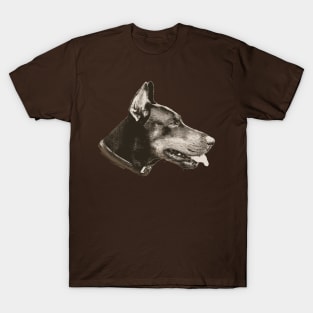 Dobermann pet dog illustration vector T-Shirt